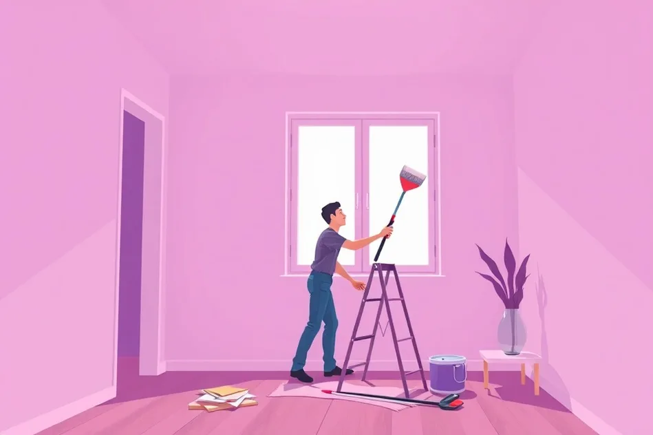 Intérieur rénové après travaux de peinture à Nancy