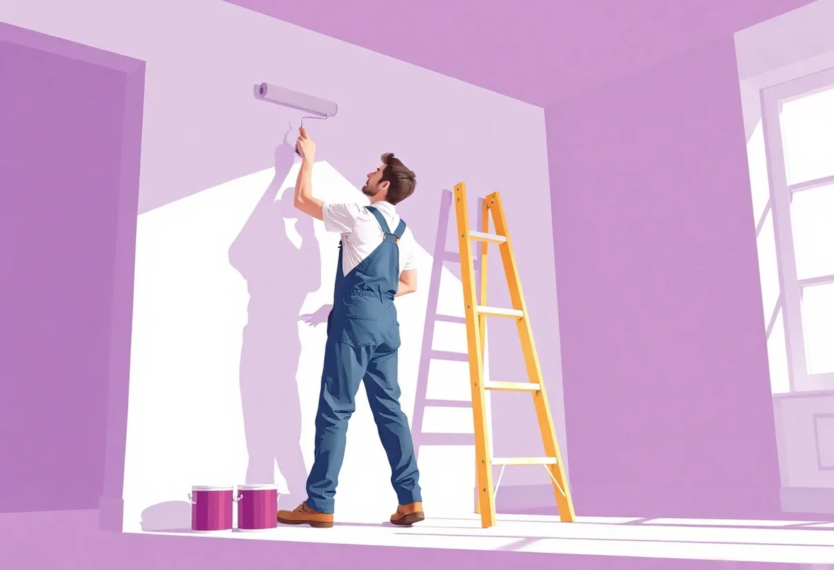 Peintre Nancy 54000 en intervention sur un chantier